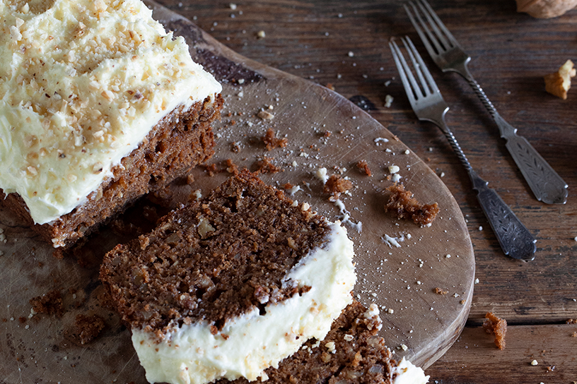 Pastinaak-walnootcake